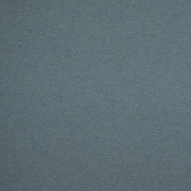 French terry tricot: melange rookblauw (Swafing kleur 1742), per 25 cm