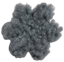 Pluche bloem 55mm oudblauw