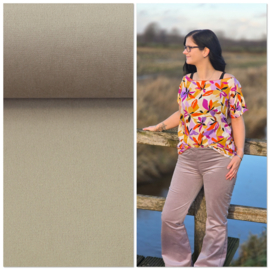Micro-polyester: Savannah zand (Swafing), per 25 cm