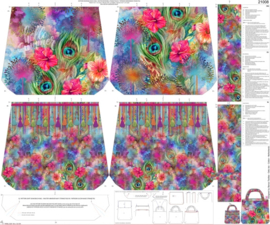 Panel digitale canvas: voor het maken van tas Hello Summer 125x150 cm Stenzo