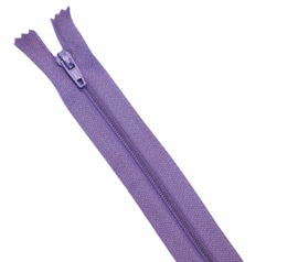 Nylon rits lila niet deelbaar 25 cm