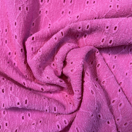 Crincle embroidery: Fuchsia (QT) per 25 cm