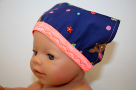 Bandana babyborn hert blauw