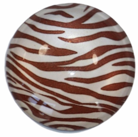Glascabochon 20mm: zebraprint