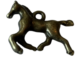 Bedeltje brons paard 15x9 mm, per stuk