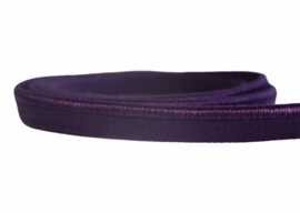Elastisch paspelband glans/mat purple, per 0,5 meter