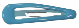 Klik-klak haarspeldje babyblauw 5 cm, per stuk