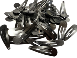 B-keus klik-klak haarspeldjes zwart 4 cm, 80 stuks