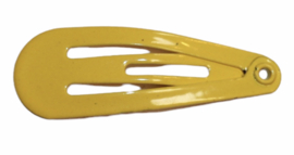 Klik-klak haarspeldje geel 3 cm, per stuk