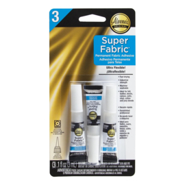Textiellijm: Aleene's Super fabric permanent glue 3x 3ml