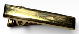 Alligator haarspeldje rechthoek goud 30 x 8 mm, 10 stuks