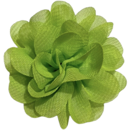 Stoffen bloem 5 cm lentegroen