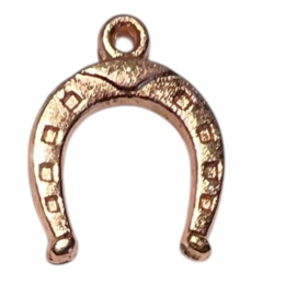 Hoefijzer rosegold 16x13 mm, per stuk