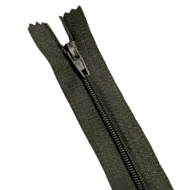 Nylon rits army green niet deelbaar 25 cm