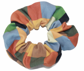 Scrunchie gekleurde blokjes