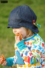 Farbenmix papier patroon bindemutze & wendemutze 0 maanden- 6 jaar