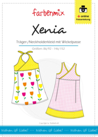 Farbenmix papier patroon jurkje Xenia  86/92 -146/152