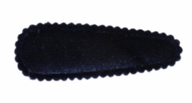 Kniphoesje fluweel donkerblauw,  5 cm