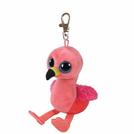 TY BEANIE BOO CLIP GILDA FLAMINGO