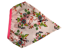 Bandana babyborn lichtroze met flamingo