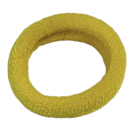 Haarelastiekje nylon mini 20 mm, geel
