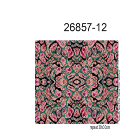 Viscose (geweven): flowers all over (Stenzo), per 25cm