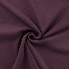 Ajour tricot mauve, per 25 cm