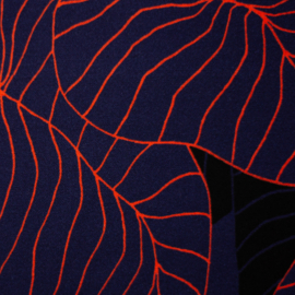 Viscose (geweven): Tropical forest by Thorsten Berger (Swafing), per 25 cm