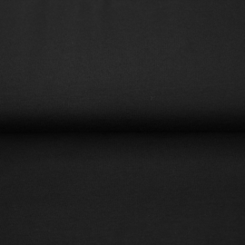 Boordstof: zwart (Stenzo) Rondgebreid 35 cm. Per 25 cm