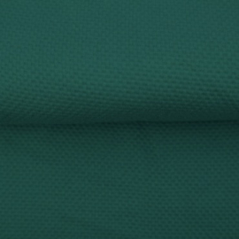 Cotton waffle knit: petrol (Stenzo), per 25 cm