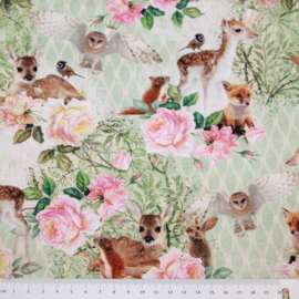 Digitale print tricot: BAMBI, per 25 cm