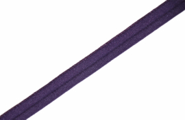 Elastisch paspelband glans/mat purple, per 0,5 meter