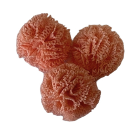 Pom pom fluffy 15 mm zalm