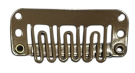 Anti slip haarclipje beige 32 mm