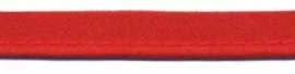 Piping/ paspelband katoen rood, per 0,5 meter