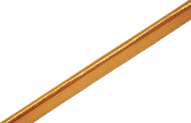 Elastisch paspelband glans/mat corn, per 0,5 meter