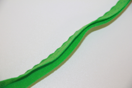 Elastische biaisband met schulprandje (vouwkant) oranje 10mm per 0,5 meter