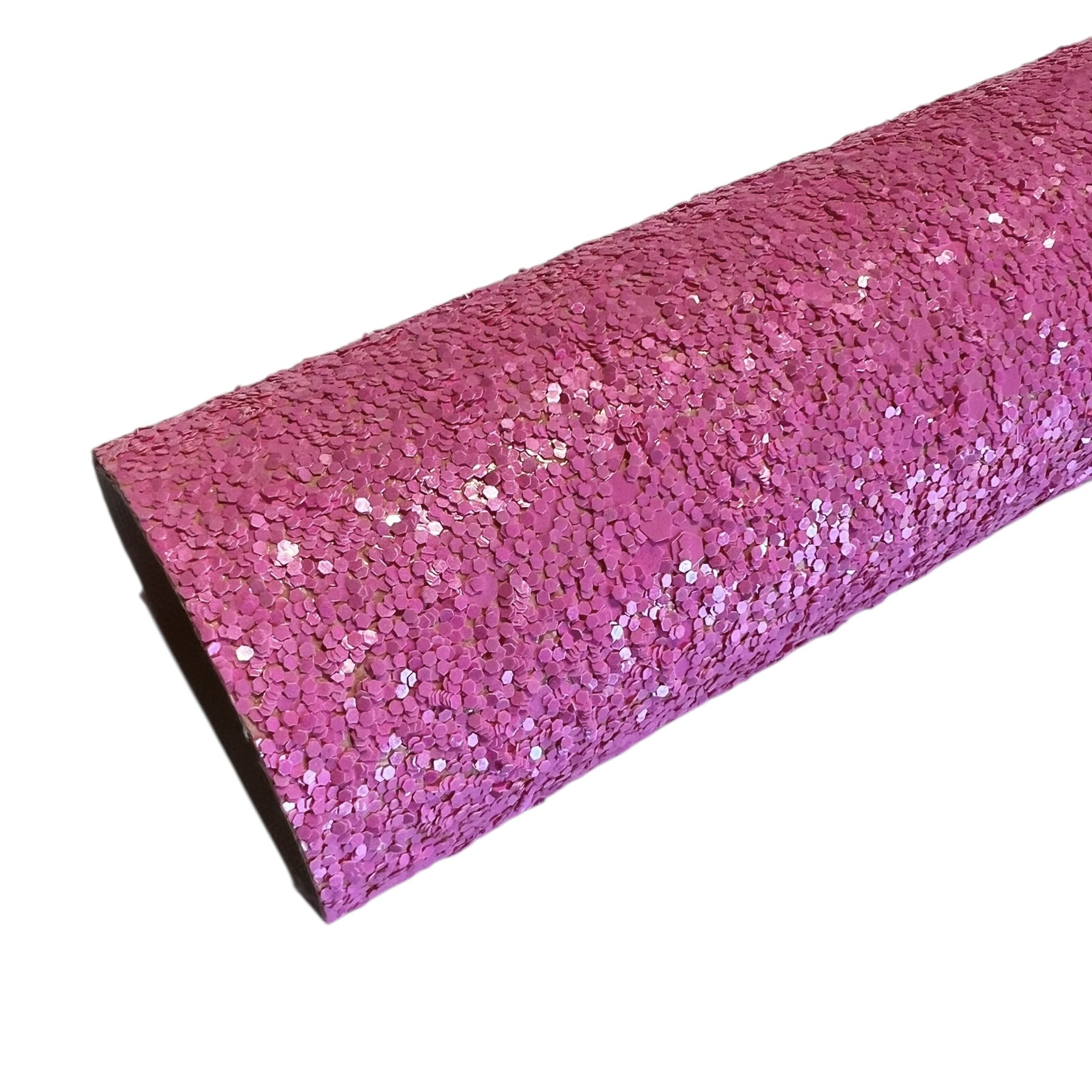 PU leer A4 lapje; glitter barbie roze