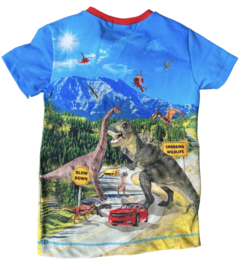 Shirt: dino's on the road 104-128