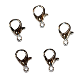 Sluiting parrot clasps 12x6 mm per 5