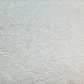 Pluche: white embroidery fur (Stenzo), per 25 cm