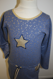 Dress golden star LAATSTE 98