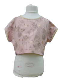 Croptop flamingo **laatste 158-164**