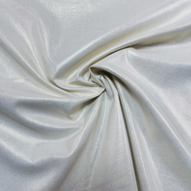 Katoen poplin: ecru met gouden glans, per 25 cm