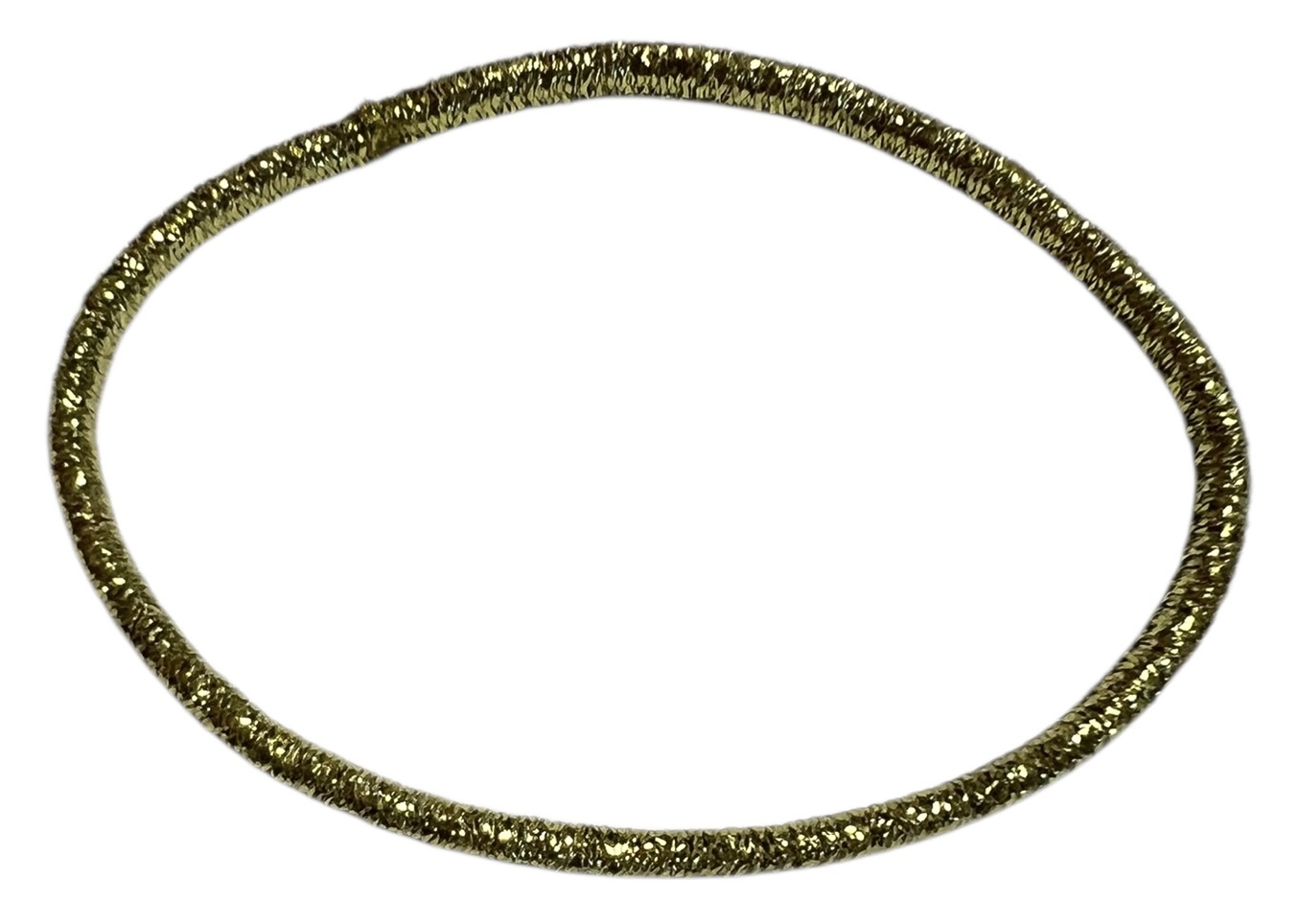 Haarelastiekje 40 mm goud, per stuk