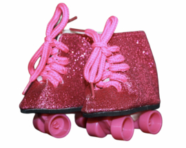 Rolschaatsjes fuchsiaroze voor babyborn