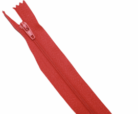 Nylon rits brandweerrood niet deelbaar 25 cm