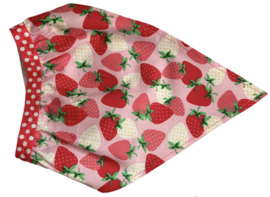 Bandana babyborn roze met aardbeien