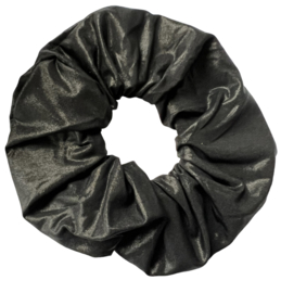 Scrunchie zwart licht glimmend