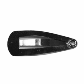 Klik-klak haarspeldje zilverkleurig  2 cm, per stuk